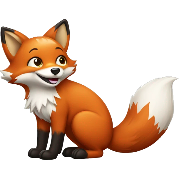 Happy fox emoji