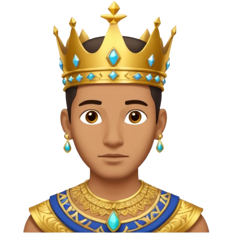 farao in egypt man without a earring emoji