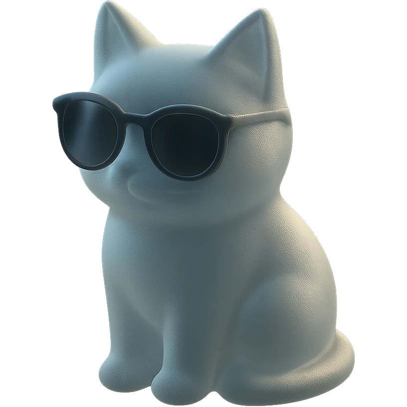 Cat wearing sunglasses emoji