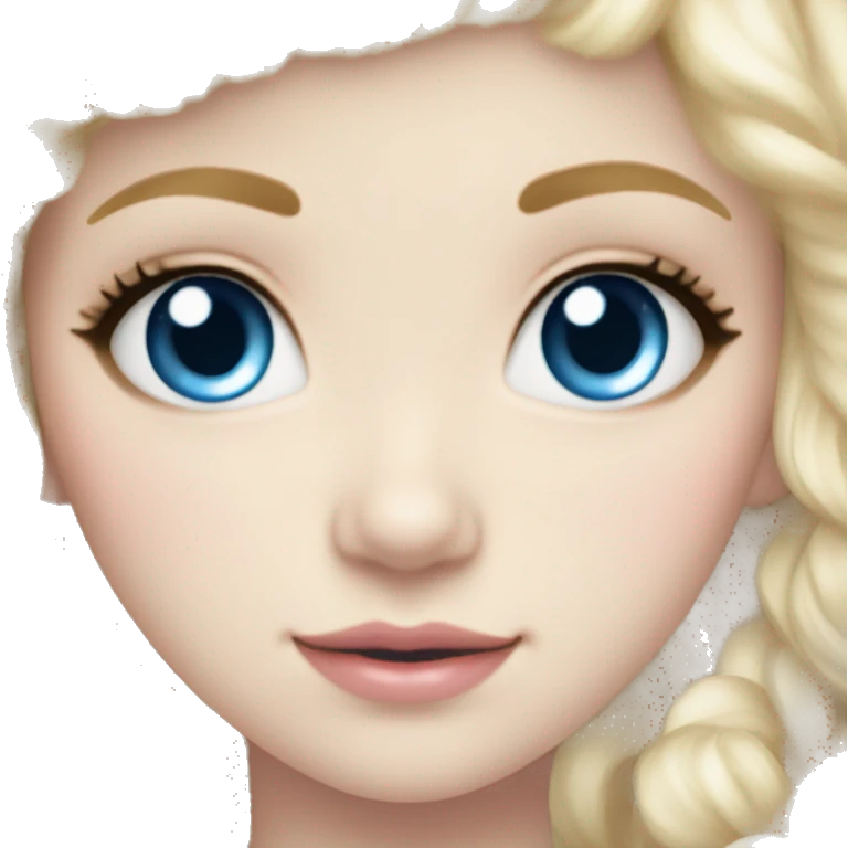 sweet lolita blond hair blue eyes white skin emoji