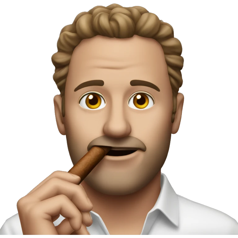 andrew tate with cigar emoji