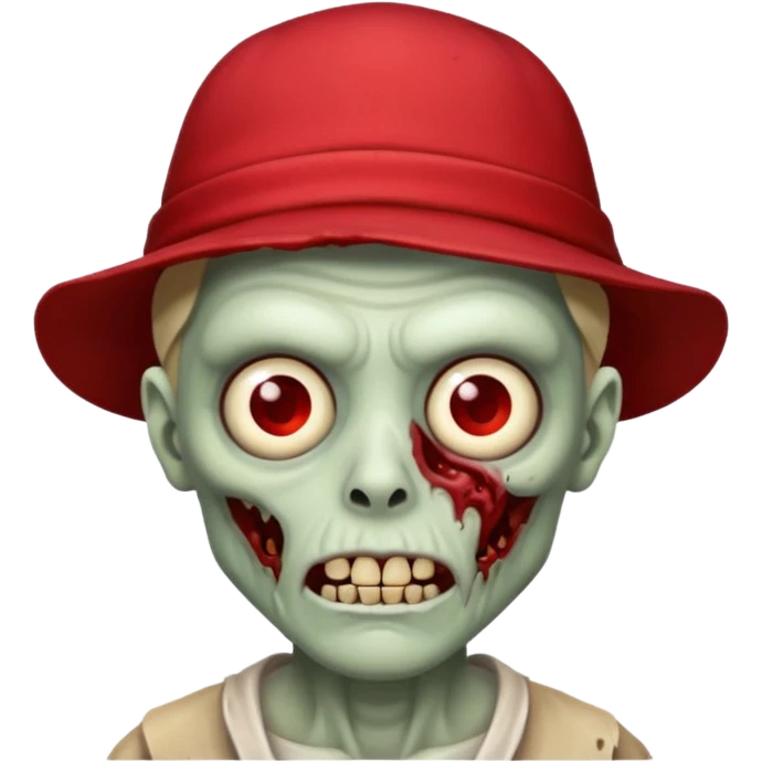 zombie in red hats emoji