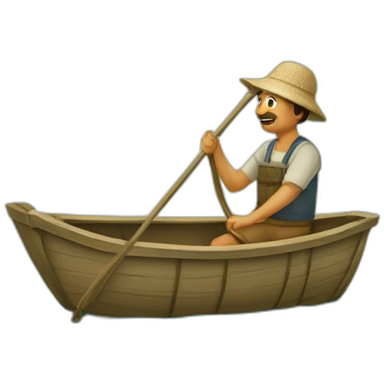 Obergine dans une pêche  emoji