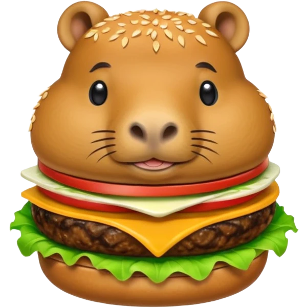 capybara burger emoji