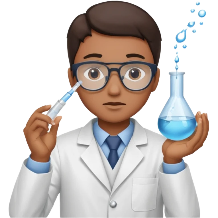 Testing water samples   emoji