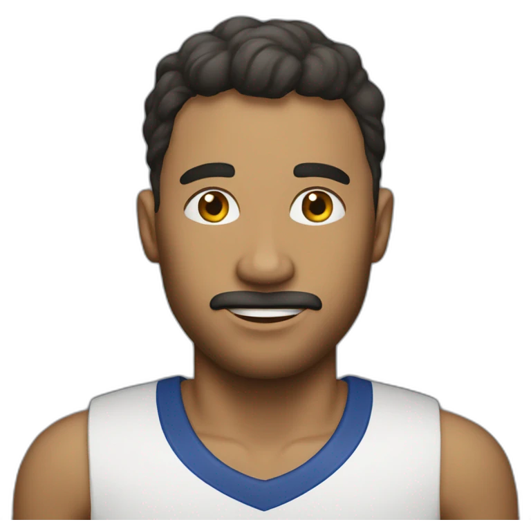 a man playing socor emoji