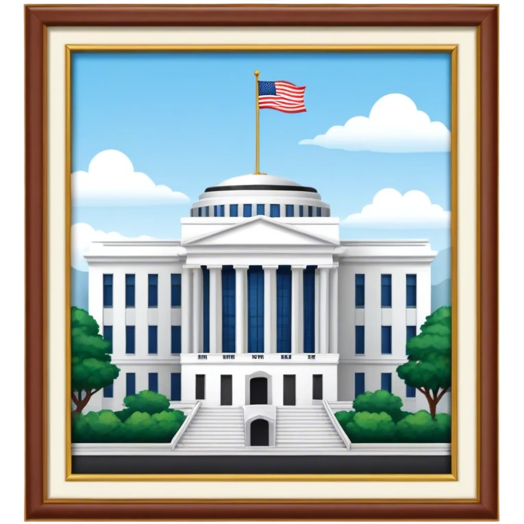 US Embassy building png.  looks realistic emoji