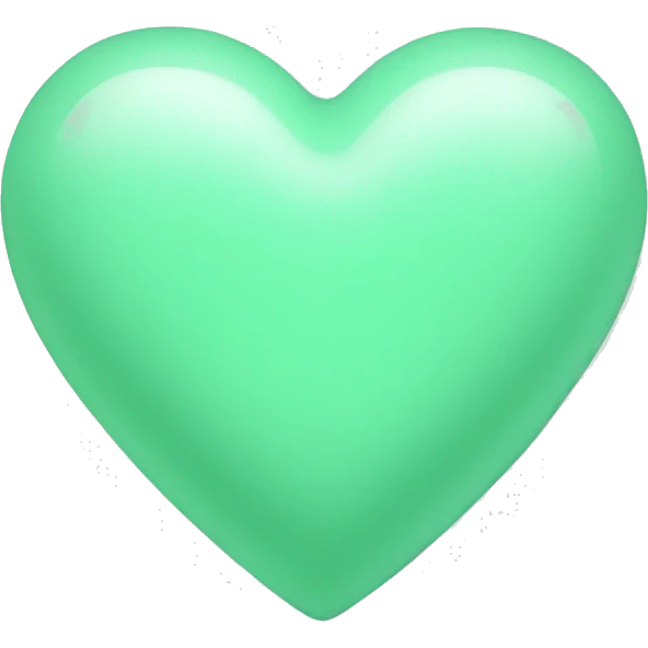 mint green heart emoji