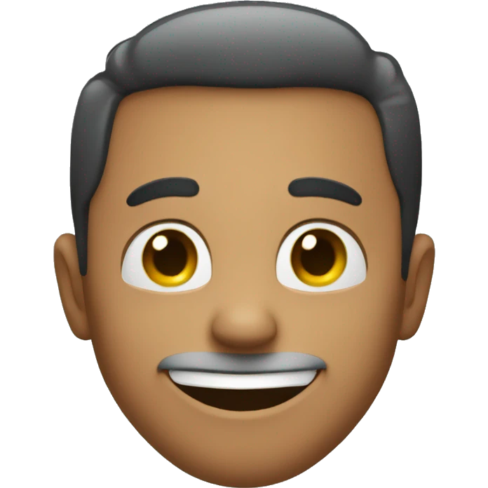 Man smiling and blushing  emoji