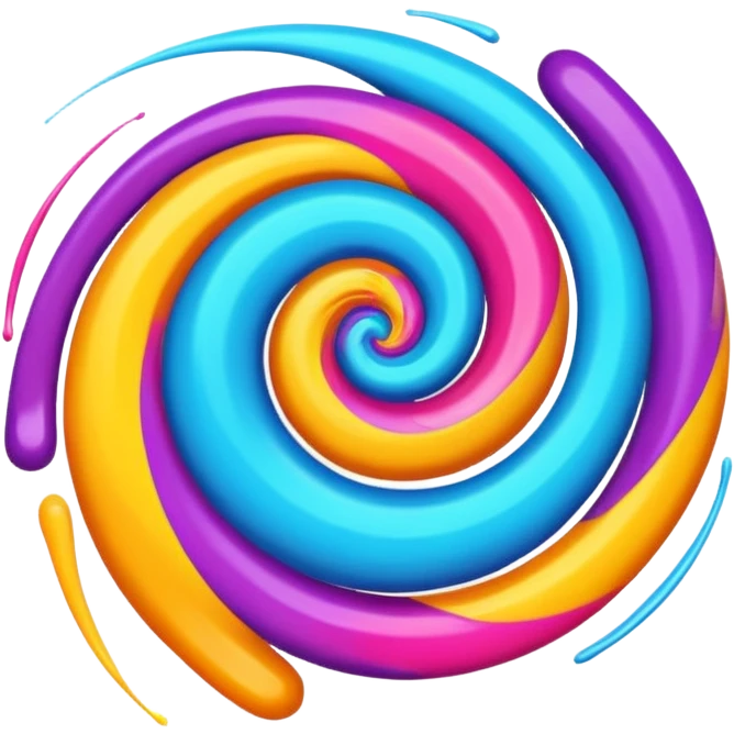 vibrant abstract swirl representing a dream emoji