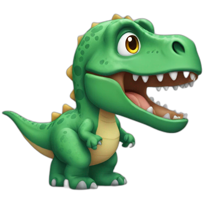 dinosaur suring emoji