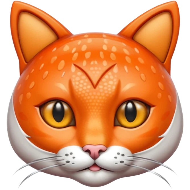 make a salmon with cat ears emoji