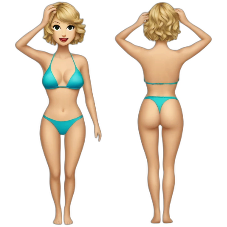 Hot Taylor swift bikini emoji