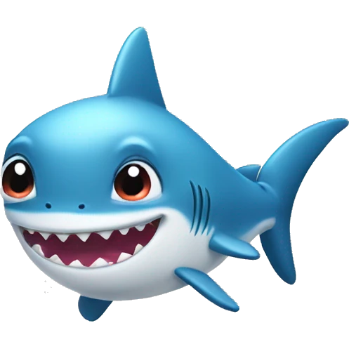 cute baby shark emoji