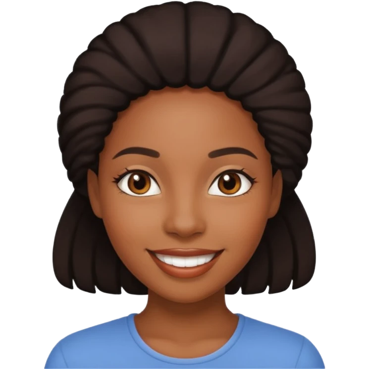 black women smile emoji