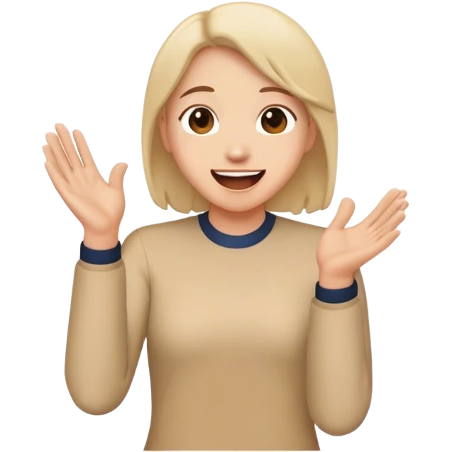 excited face and clapping  emoji