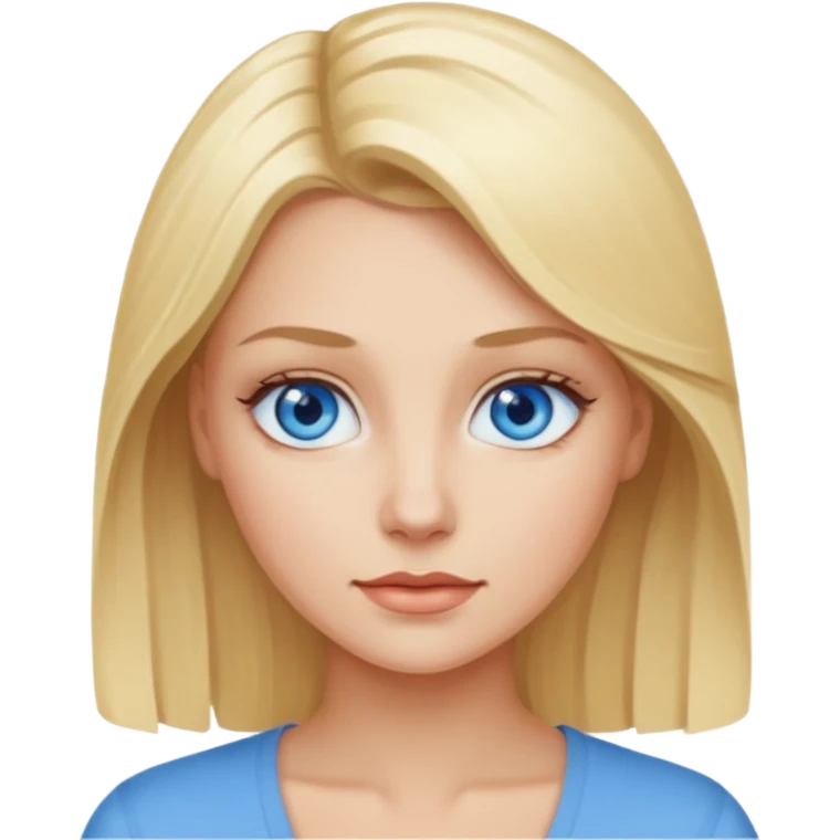 blonde with blue eyes  emoji