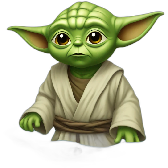 Yoda en el water emoji