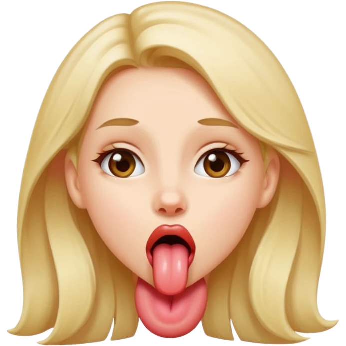 Girl sticking tongue out emoji