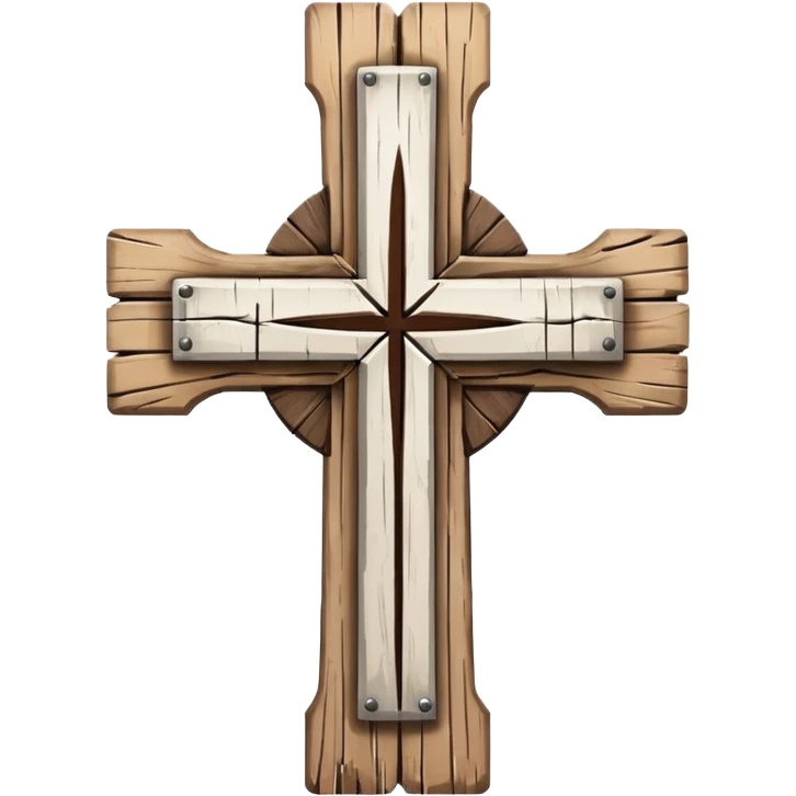 white cross sin madera  emoji