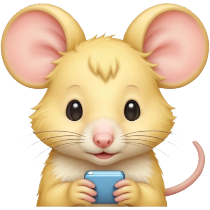 yellow haired mice emoji