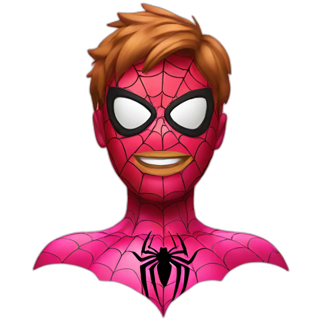 spiderman in pink emoji