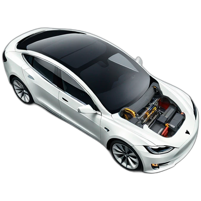 Tesla modèle 3 emoji