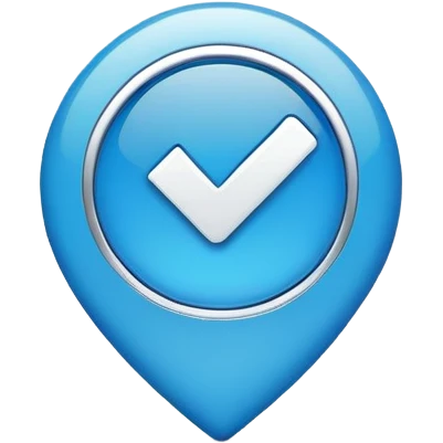 Blue check mark emoji