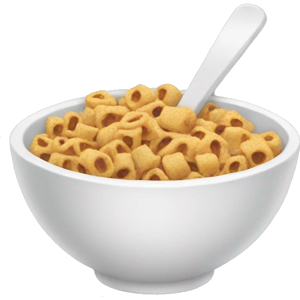 bowl with cereal emoji