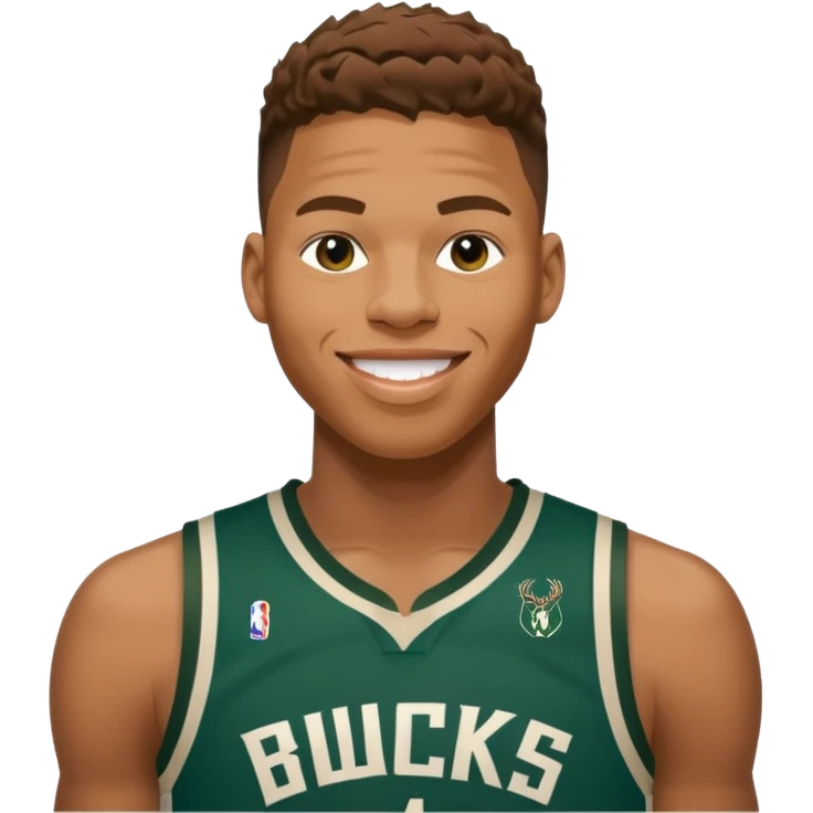 giannis smiling Bucks number 34 emoji