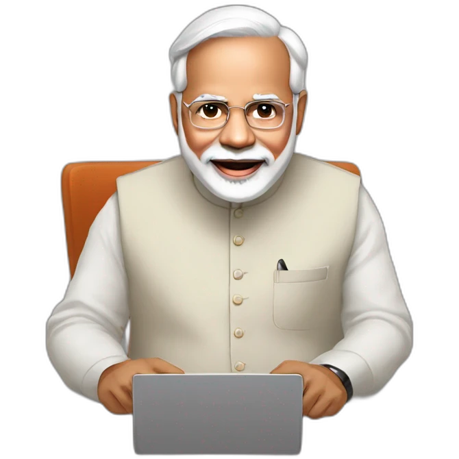 modi ji recording video emoji