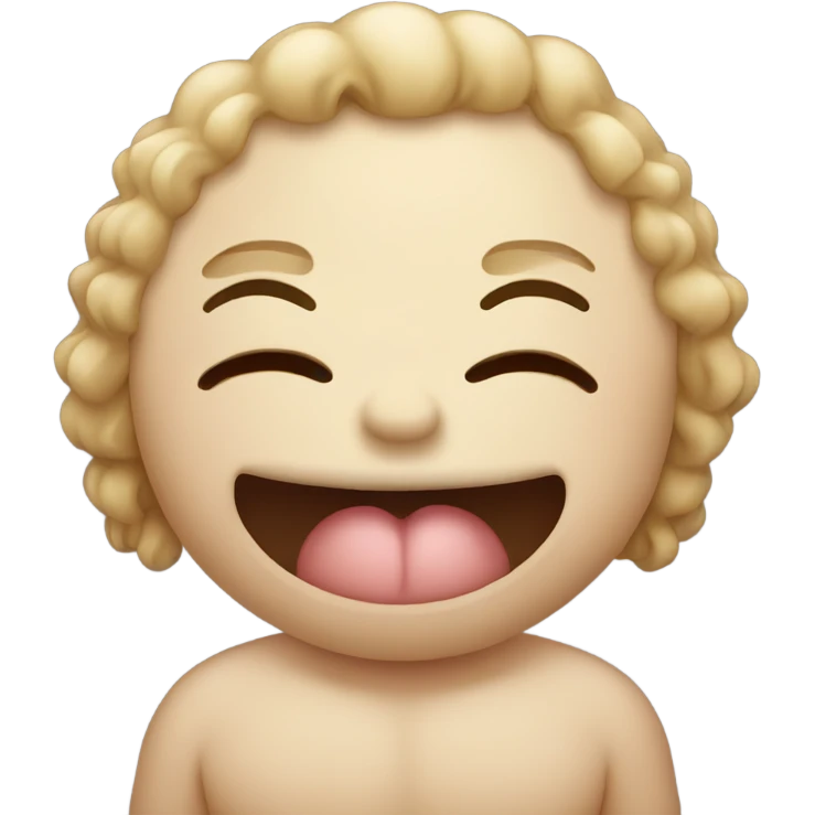 Drooling and rubbing belly emoji