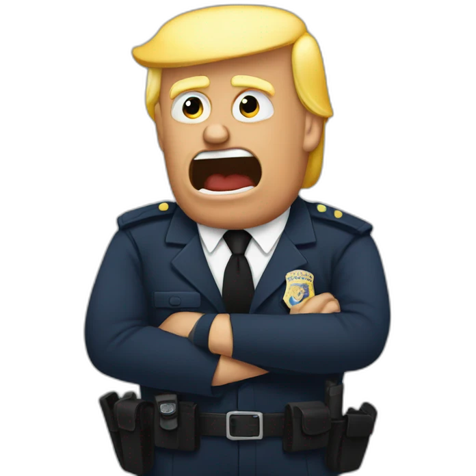 trump-getting-arrested emoji