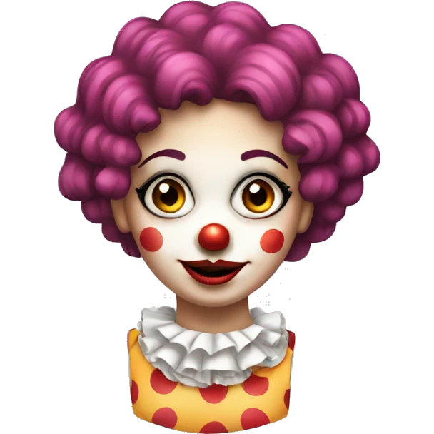 Pretty clown girl  emoji