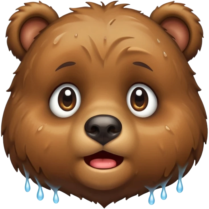 cute bear that is crying emoji