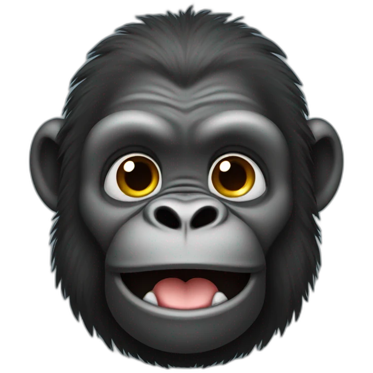 cute kid gorilla emoji