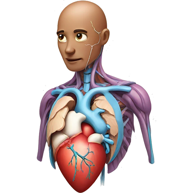 Love of anatomy heart emoji