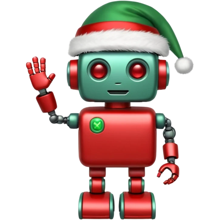 Robot navideño emoji