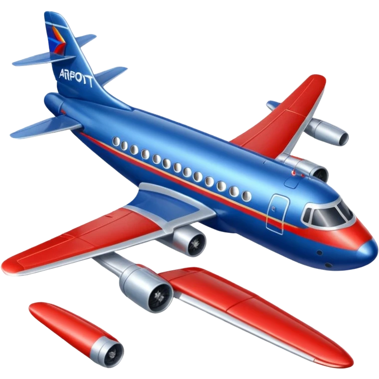 retro Aeroflot airplane emoji