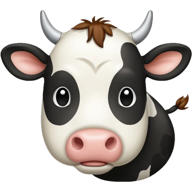 Cow print journal emoji