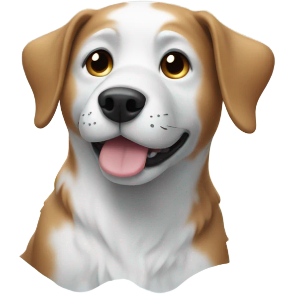 Dog with snow emoji
