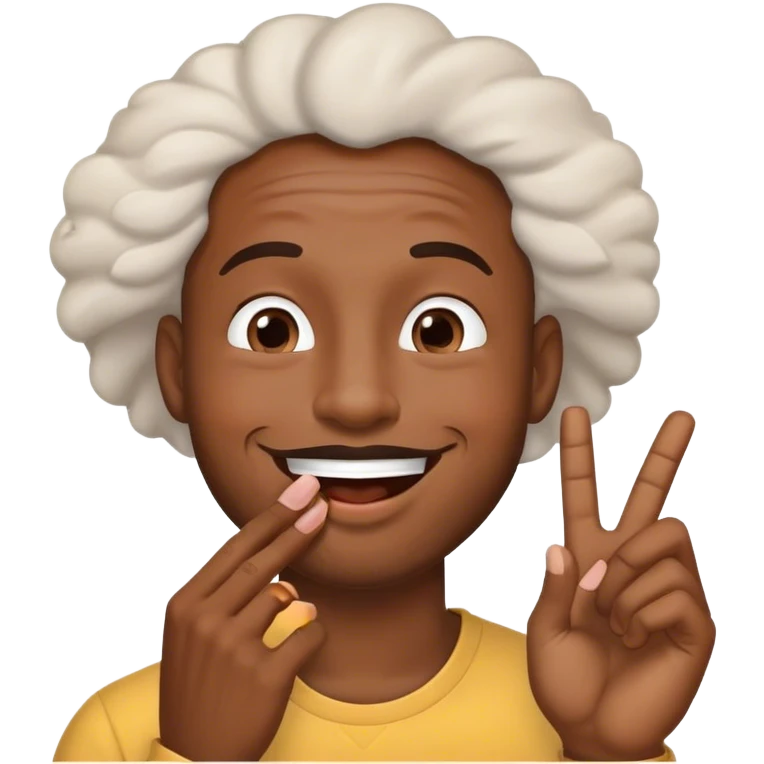 Black guy blowing kiss  emoji