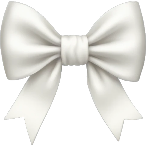 White bow emoji