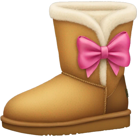 Uggs with a bow emoji