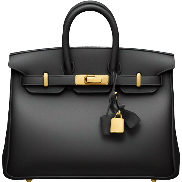 Birkin bag black emoji