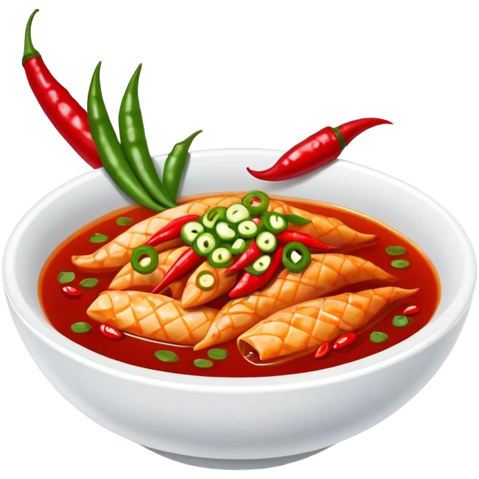 Vietnamese chili with fish sauce emoji
