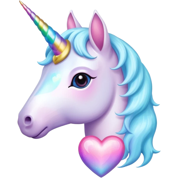 unicorn fantasy heart emoji