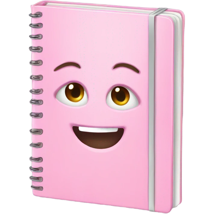 Light pink note book  emoji