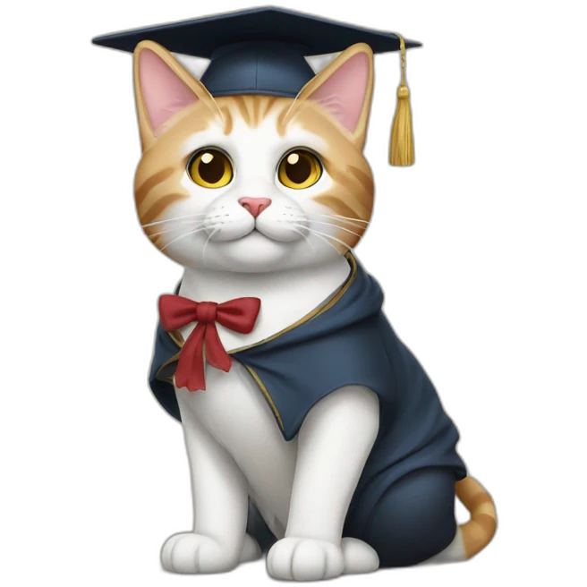 educated cat emoji