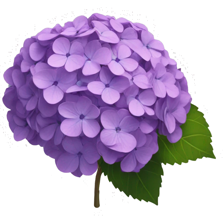 Purple hydrangea  emoji